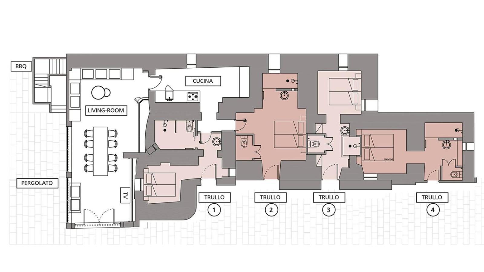 Trullo Panna Fragola - Exclusive Four Bedroom Villa & Private Pool Martina Franca Exterior foto